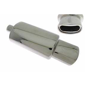 TurboWorks Sportauspuff mit ovaler Spitze (63 mm Einlass)