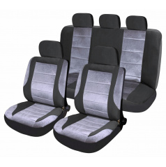 Sitzbezüge Airbag-Set Deluxe (2x Vordersitz und Rücksitze, 5x Kopfstütze)