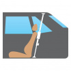 Positionierbares Gitter – Autobarriere
