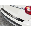 Edelstahlabdeckung - schwarzer Schwellenschutz für die hintere Stoßstange Mercedes GLA X156 2013-16