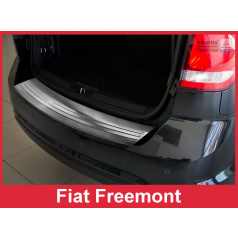 Edelstahlabdeckung - Schwellenschutz für die hintere Stoßstange Fiat Freemont 2011+