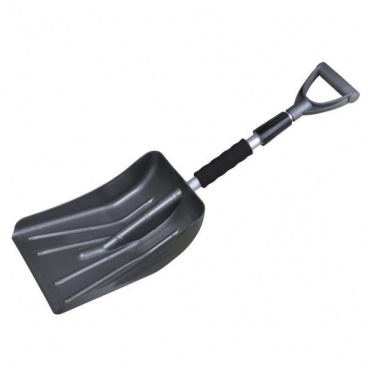 Schwarze Teleskop-Schneeschaufel