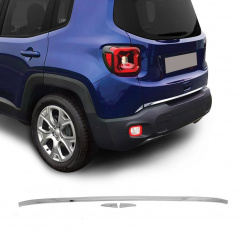 Polierte Edelstahlkante des hinteren Kofferraums Omtec Jeep Renegade 2019+