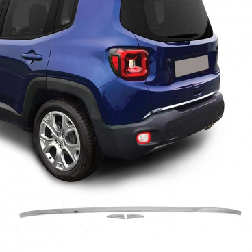 Polierte Edelstahlkante des hinteren Kofferraums Omtec Jeep Renegade 2019+ Polierte Edelstahlkante des hinteren Kofferraums Omtec Jeep Renegade 2019+