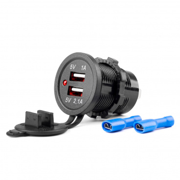 Ladegerät 2xUSB 12/24V MOD-03 AMiO-02853 Ladegerät 2xUSB 12/24V MOD-03 AMiO-02853