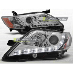 TOYOTA CAMRY 6 XV40 2006–09 FRONT CLEAR LIGHTS DAYLIGHT LED CHROME