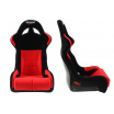 Sportliche Hartschale Bimarco Futura rot/schwarz FIA-Homologation