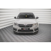 Spoiler unter der vorderen Stoßstange ver.3 für Škoda Octavia III RS Facelift Mk3, schwarz glänzender ABS-Kunststoff