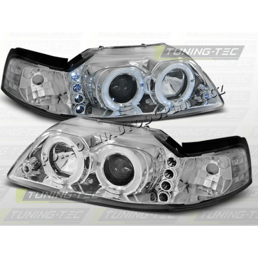 FORD MUSTANG 1999–04 ANGEL EYES CHROM-KLARE SCHEINWERFER