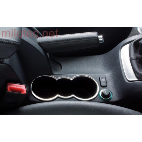 Doppelboxrahmen für Getränke - Edelstahl, Octavia II, Octavia II Facelift, Yeti