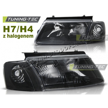 VW Passat B5 (3B) 11.1996-08.2000 klare Frontscheinwerfer schwarz mit Halogen