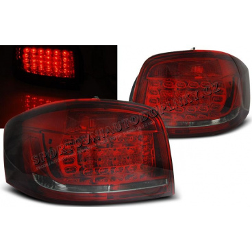 Audi A3 2008-12 Rückleuchten rote Rauch-LED