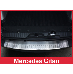 Edelstahlabdeckung zum Schutz der Schwelle der hinteren Stoßstange Mercedes Citan 2012+