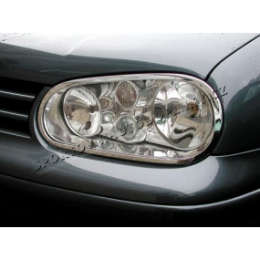 VW GOLF IV Chrom rámeček předních světel 2 ks - VÝPRODEJ SKLADU 2009 