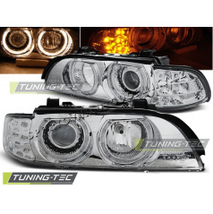 BMW E39 09.95-06.03 VORDERE KLARLEUCHTEN ANGEL EYES CHROM LED-BLINKER.