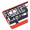 Kennzeichenstreifenleiste Chrom, Carbon, Rot, Blau