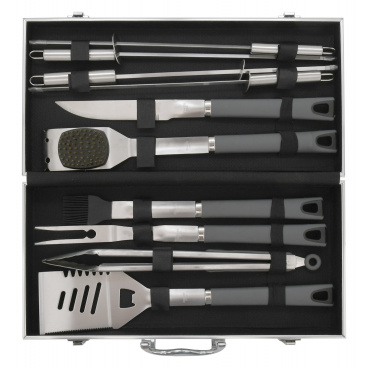Grillbesteck GREY LINE, 11-tlg. ALU-Koffer Grillbesteck GREY LINE, 11-tlg. ALU-Koffer