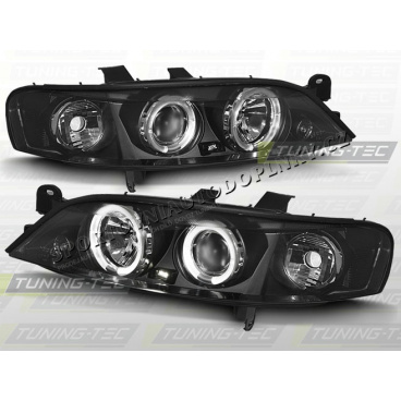 OPEL VECTRA B 1999-02 ANGEL EYES SCHWARZE FRONTKLARE LICHTER OPEL VECTRA B 1999-02 ANGEL EYES SCHWARZE FRONTKLARE LICHTER