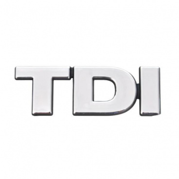 Selbstklebendes TDI-Logo in Chrom