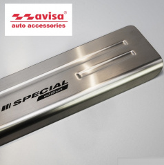 Einstiegsleisten Škoda Yeti 2013+ (fcl.) Edelstahl matt 4 Stk