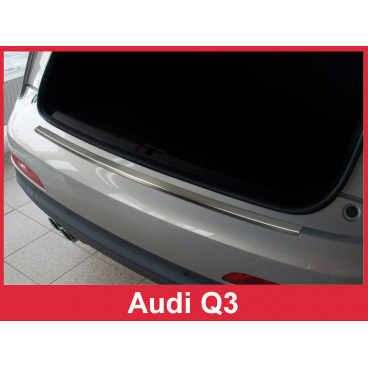 Edelstahlabdeckung - Schwellenschutz für die hintere Stoßstange Audi Q3 2011-16