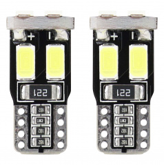 Glühbirnen 6 SMD-2 5730 T10 (W5W) 12V weiß CAN-BUS