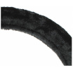 Schwarzer pelziger Lenkradbezug 37-39 cm (hohe Faserdichte)