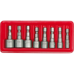 Satz mit 8 CrV 1/4" Innensechskant-Bits