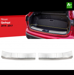 Kofferraumdeckel aus Edelstahl für Nissan Qashqai 2 2014-17
