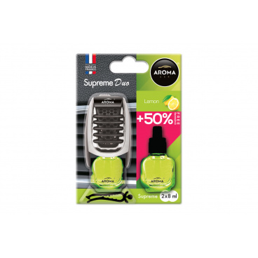 Lufterfrischer AROMA CAR SUPREME DUO LEMON