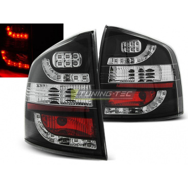 Škoda Octavia 2 Kombi 2004-12 LED-Heckleuchten schwarz Škoda Octavia 2 Kombi 2004-12 LED-Heckleuchten schwarz