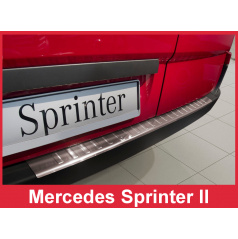 Edelstahlabdeckung zum Schutz der Schwelle der hinteren Stoßstange Mercedes Sprinter 2 2006+