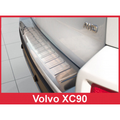 Edelstahlabdeckung - Schwellenschutz für die hintere Stoßstange Volvo XC90 2006-15