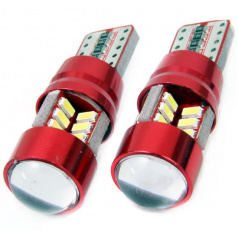 Leuchtmittel 27 SMD LED T10 (W5W) 12V weiß CAN-BUS mit Linse
