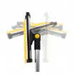 Schaber mit Besen - Maxi Track 80-120 cm