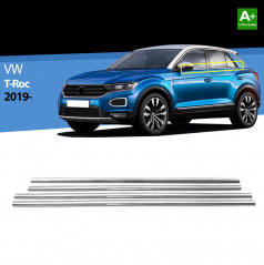 Edelstahl-Fensterzierleiste VW T-roc 2017-21 4-tlg