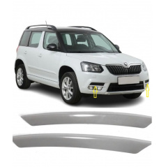 Edelstahlabdeckungen für Nebelscheinwerfer Škoda Yeti 2010-13
