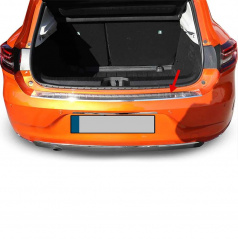 Kantenabdeckung der hinteren Stoßstange aus poliertem Edelstahl für Renault Clio V 2019+ HTB