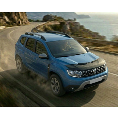 Abdeckung des vorderen Teils der schwarzen Motorhaube Dacia Duster 2018+