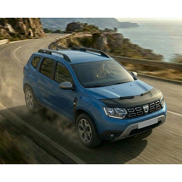 Abdeckung des vorderen Teils der schwarzen Motorhaube Dacia Duster 2018+