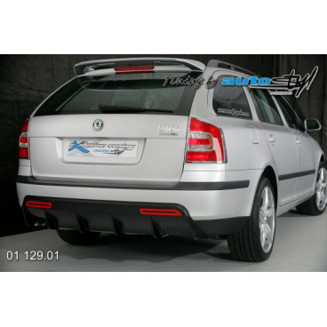 Škoda Octavia II Heckstoßstangendiffusor – Kombi – schwarzes Muster