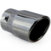 Sportliches Edelstahl-Auspuffrohr Gunmetal 90 mm