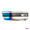 Sport-Edelstahl-Auspuffrohr Titan oval 86x66 mm