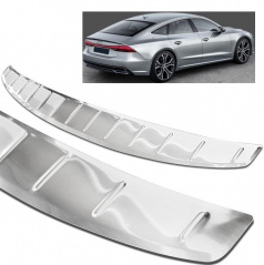 Edelstahl-Chromabdeckung der Oberkante der Heckstoßstange Audi A7 2017+ C8 Sportback
