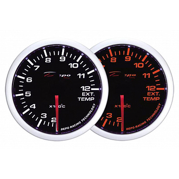 Depo WA 60mm Uhr - Abgastemperatur