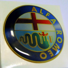 Alfa Romeo Emblem Durchmesser 55 mm, 4 Stück