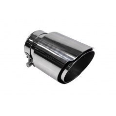 Endstück des Schalldämpfers 101mm Eingang 76mm Poliert