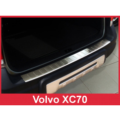 Edelstahlabdeckung - Schwellenschutz für die hintere Stoßstange Volvo XC70 2004-07