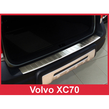 Edelstahlabdeckung - Schwellenschutz für die hintere Stoßstange Volvo XC70 2004-07