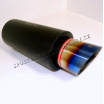Sportauspuff Edelstahl WM Sport, abgeschrägtes Ende 90 mm Farbe
